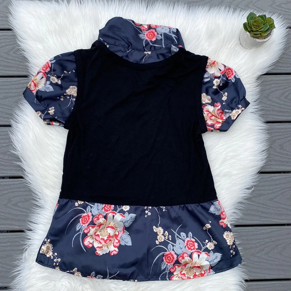 Thrill Y2K floral printed top with black overlay - Picture 5 of 5